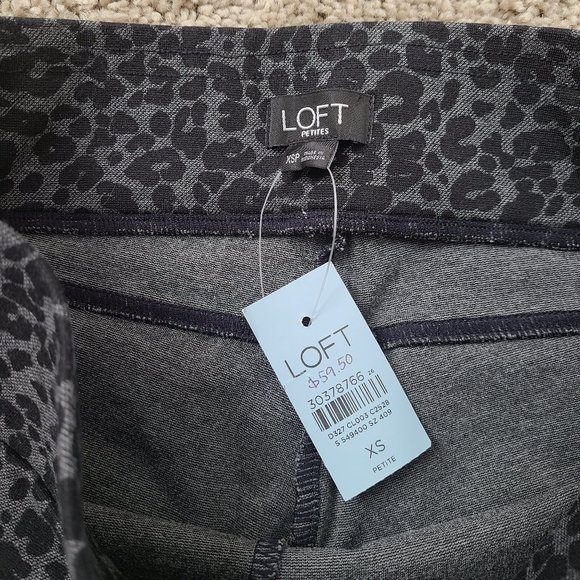 LOFT Leopard Print High Waist Leggings PXS - Picture 5 of 10